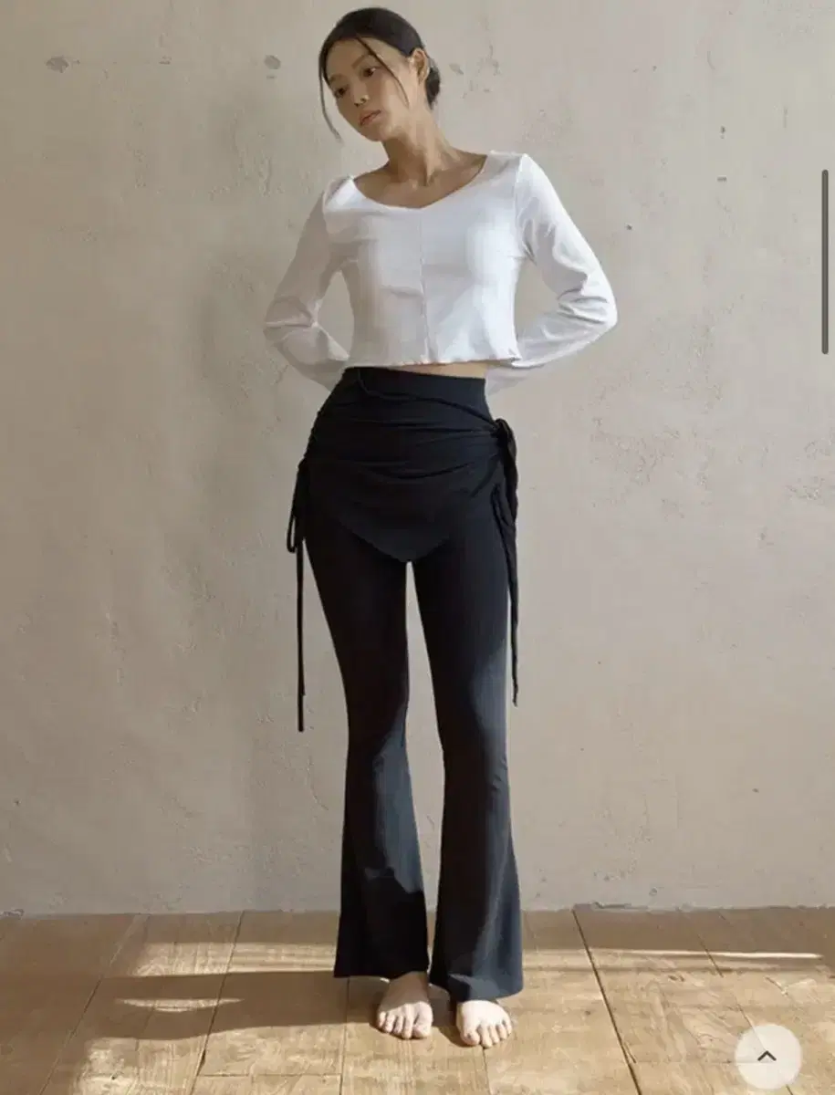 디야니 layered skirt Pants Dark 요가팬츠